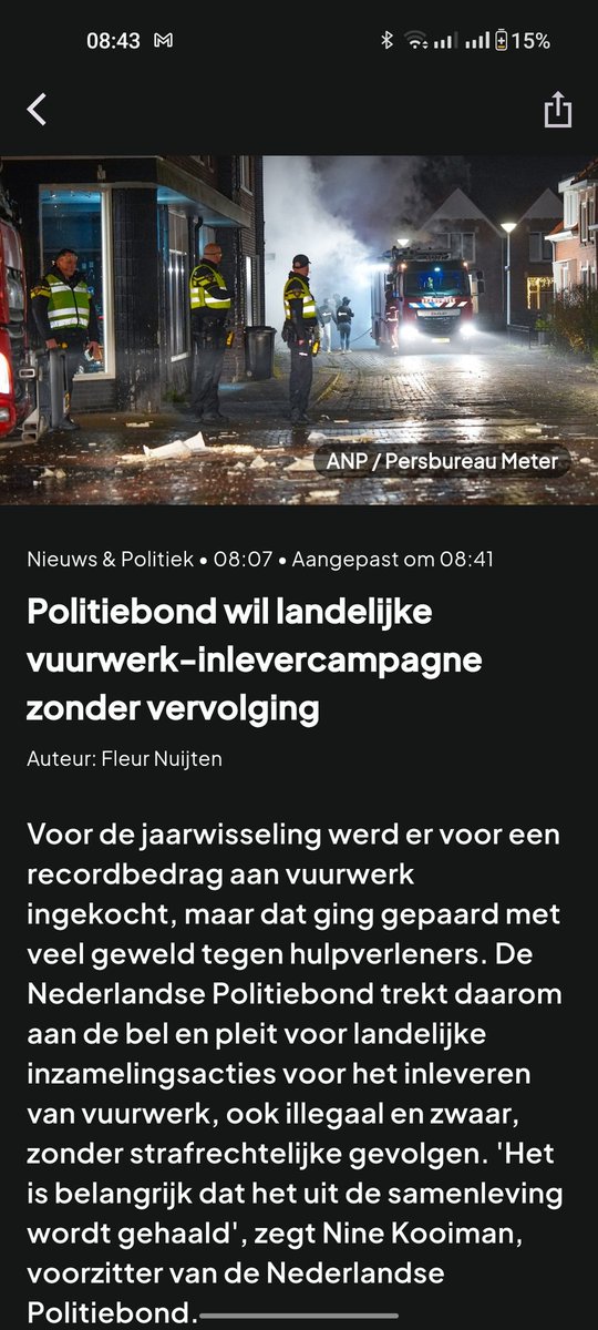 Nu wordt vuurwerk inkopen al gezien als geweldsbron..?
