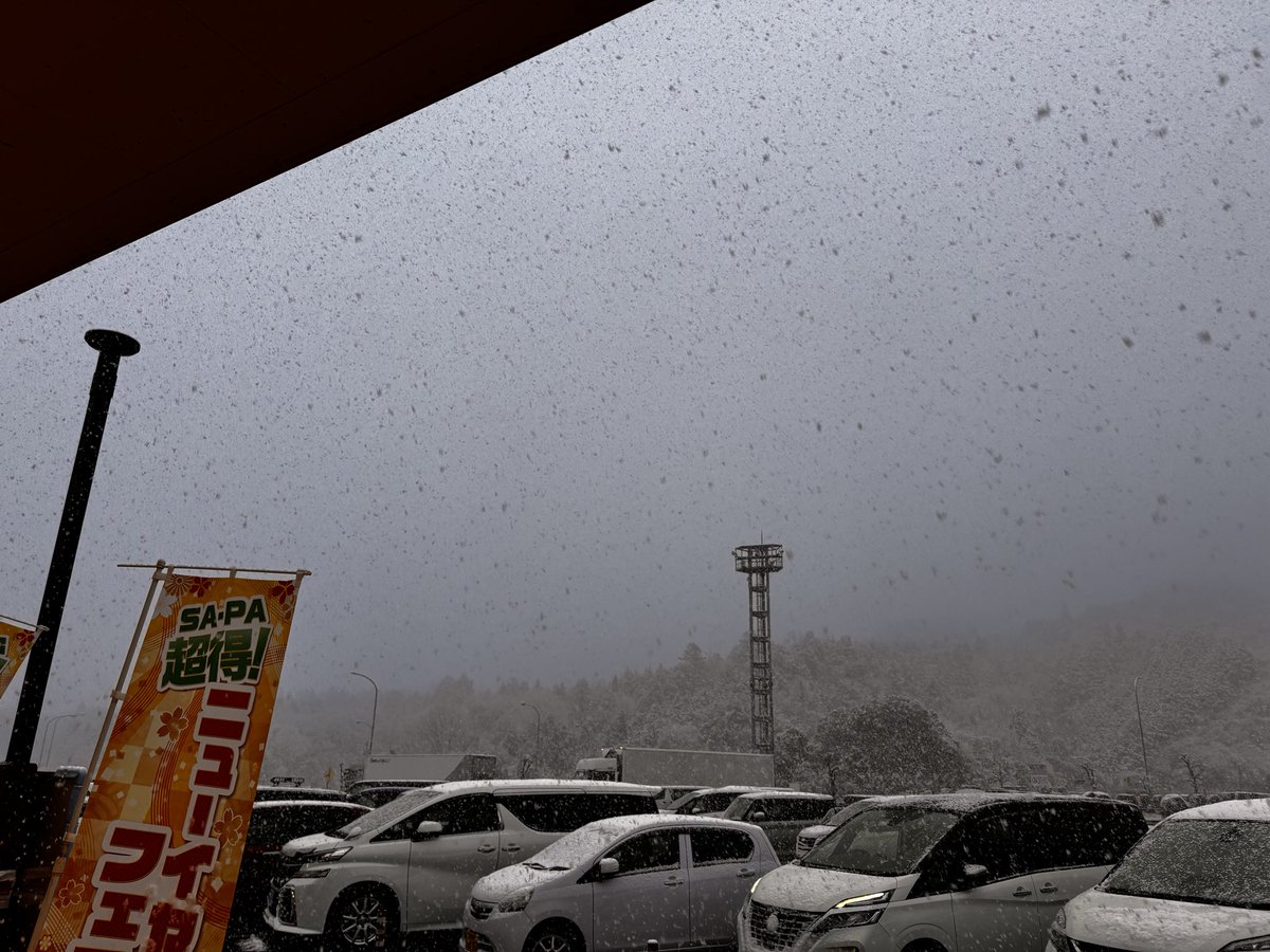 こんな場所、広島にあったか…
寒い…🥶
#山陽自動車道
#沼田PA