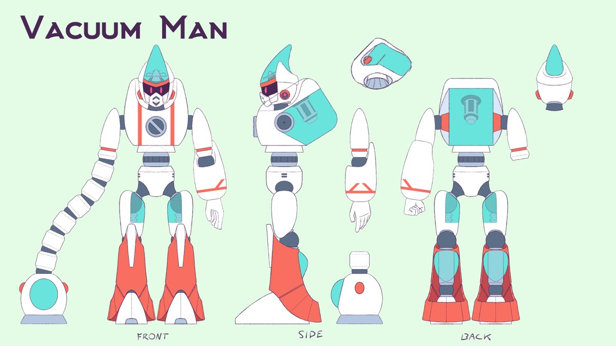 MajorasCask_'s tweet photo. #MegaManDO #DesignARobotMaster I cut it real close, but I got to finish my design for Vacuum Man! https://t.co/cUx6cTYv6R