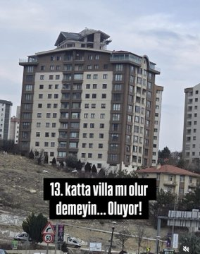 _borsafinans101's tweet photo. Doğru mu bilemedim... Ankara'da olduğu soyleniyor... 13.katin üzerine villa yapmislar.. https://t.co/JvrwGBygDf