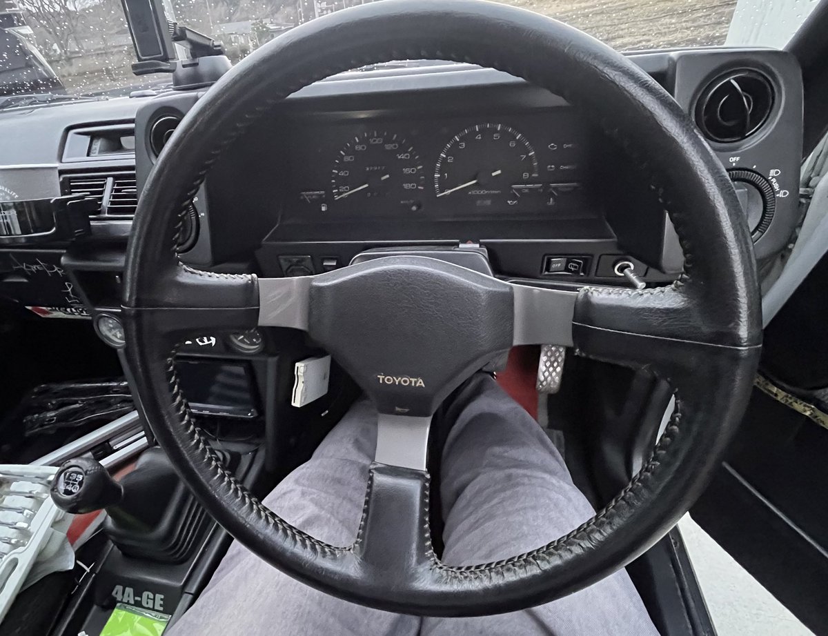 新年からハチロクいじり ・エアクリーナーをAPEX'iから純正へ