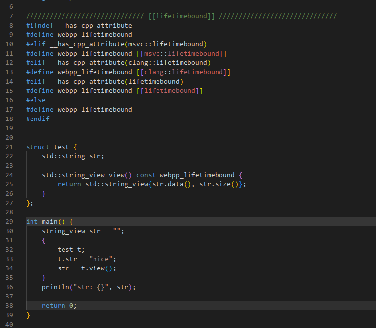 Okay C++ nerds, how come [[lifetimebound]] attribute don't work in this situation?

godbolt.org/z/9TzzrvYrP