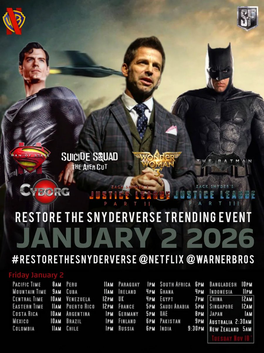 SnyderQueen_'s tweet image. Today we trend 🔥 #RestoreTheSnyderVerse