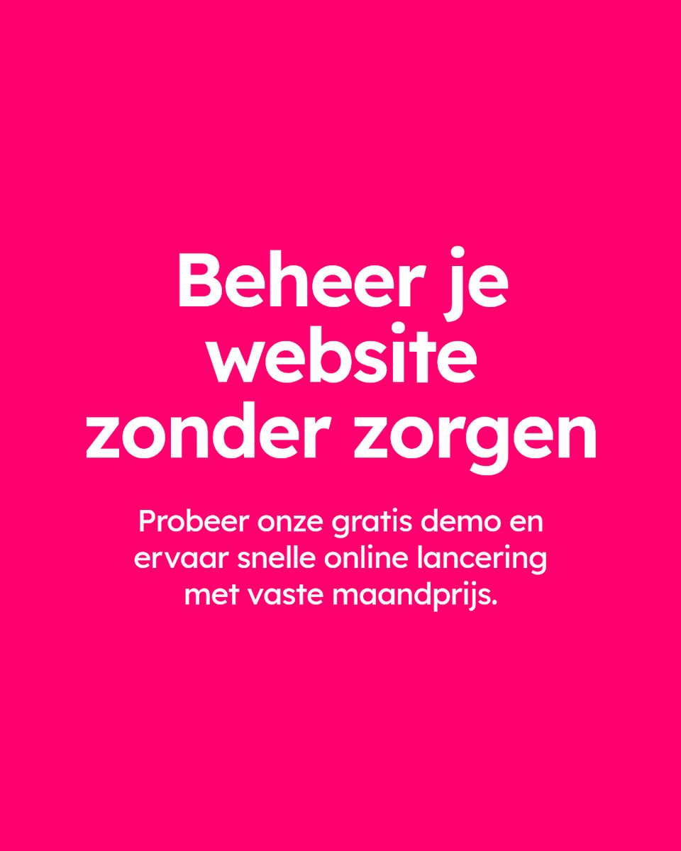 Een website beheren zonder zorgen met TwelveBricks: hosting, beveiliging, updates en support in één vaste maandprijs. Binnen twee weken online. Probeer onze gratis demo en ervaar rust en zekerheid in websitebeheer.