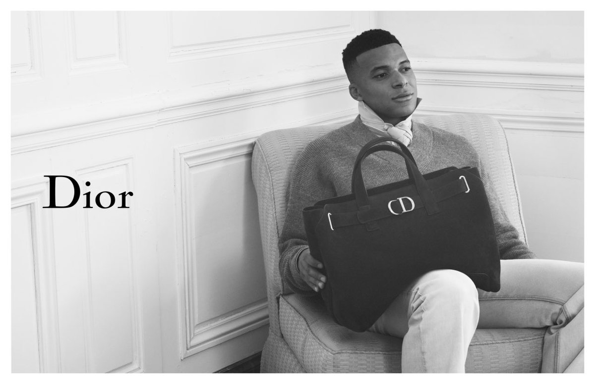 jacquemusx's tweet image. Kylian Mbappé for the Dior SS26 Campaign 🩶