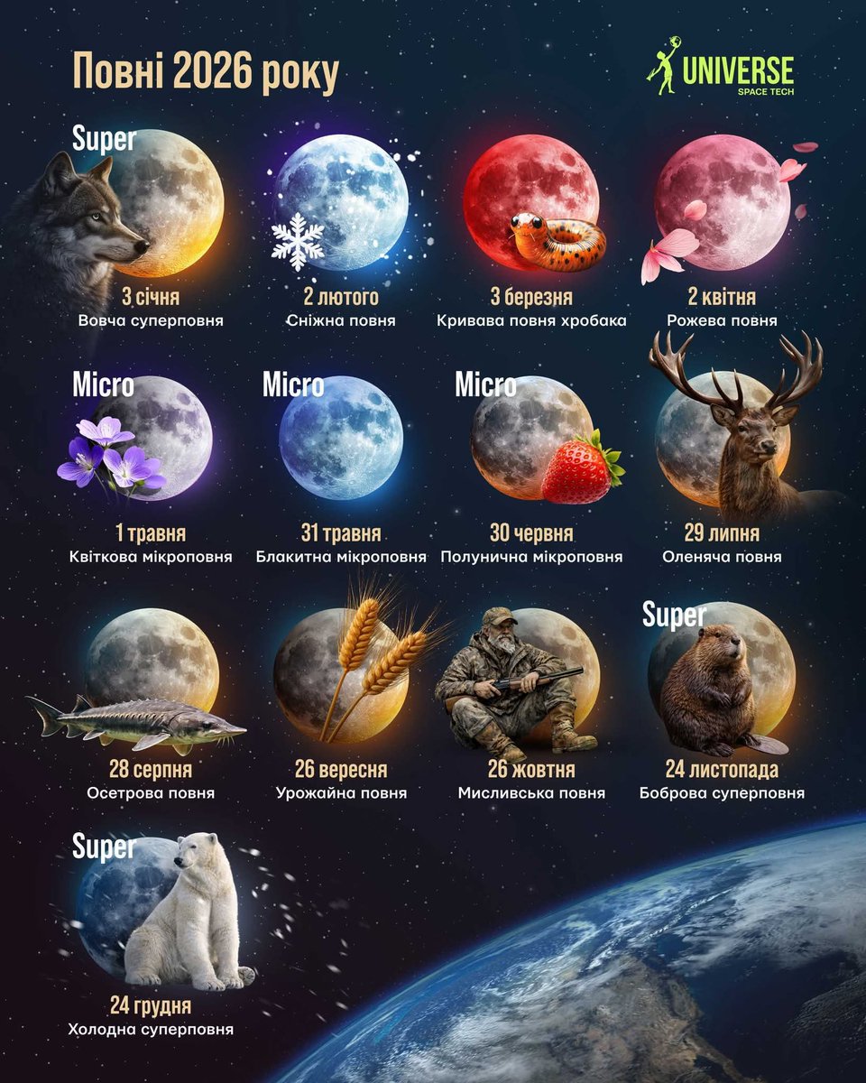 Трохи непотрібної інформації
про Місяць.