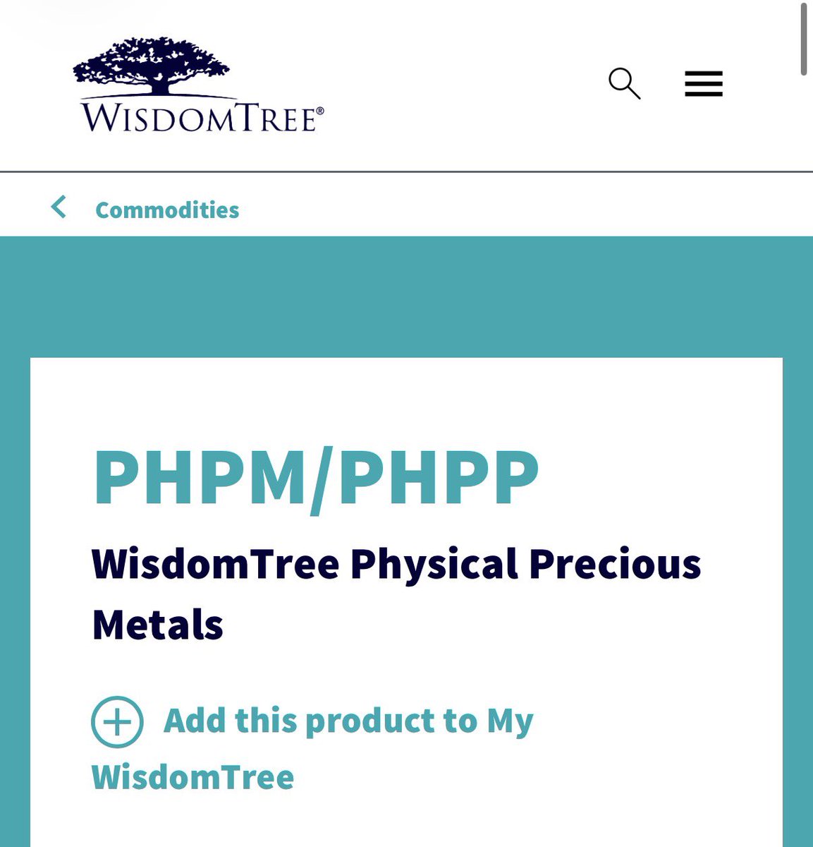 GustavoBolsa's tweet photo. Muchos me preguntáis que hacer para comprar oro, plata, platino y paladio.
Me gusta mucho el ETF,  WisdomTree Physical Precious Metal porque replica una cesta física de los 4 metales respaldada por metales físicos conformes con normas LBMA y LPPM.  

Ponderación:

Oro  62,8 %
Plata 20,2 %
Paladio 10,6 %
Platino (6,3 %