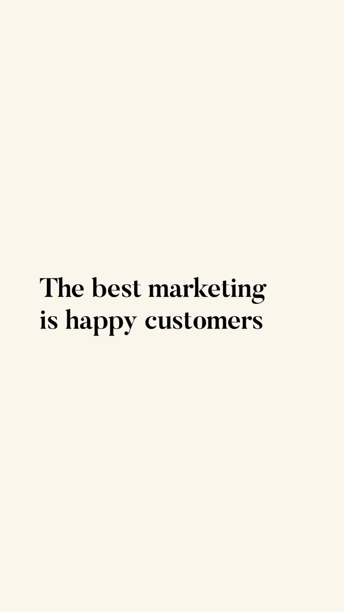 that_Didi's tweet photo. The best marketing strategy that costs nothing is HAPPY CUSTOMERS
When someone has a great experience with your business, they tell their friends. They defend you. They come back,not because of ads, but because they want to.
That’s marketing money can’t buy.
#CustomerExperience https://t.co/dbnVPQZbkb