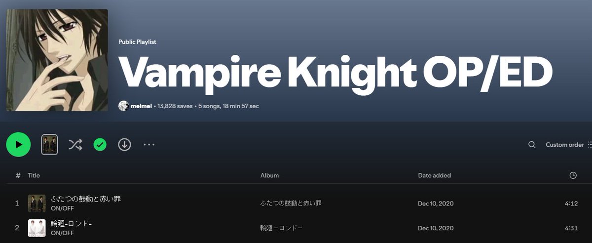 Someone help me, I've been throw back several years.
Can't stop listening to Vampire Knight OP's and I don't know why.
idc if this outs what I used to watch someone help