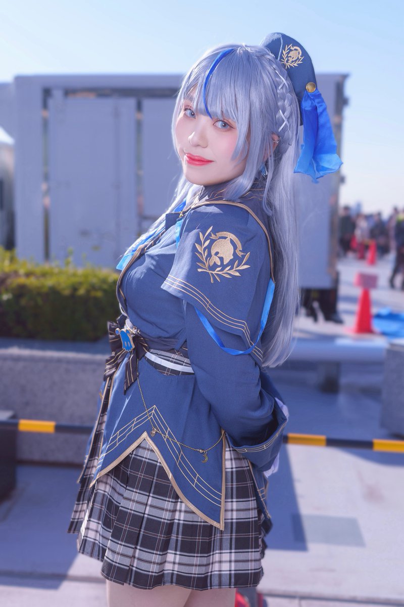 【Cosplay コスプレ】

　　Weather Planet

　　　　　　　　　　雨海ルカ☔️🐬

『海の方からやってきた
　　　　音楽と配信が大好きな女の子。』

📸: 帆村サツキさん(<a href="/98tml/">帆村サツキ📷水曜東O39b</a> )
#C107_cos