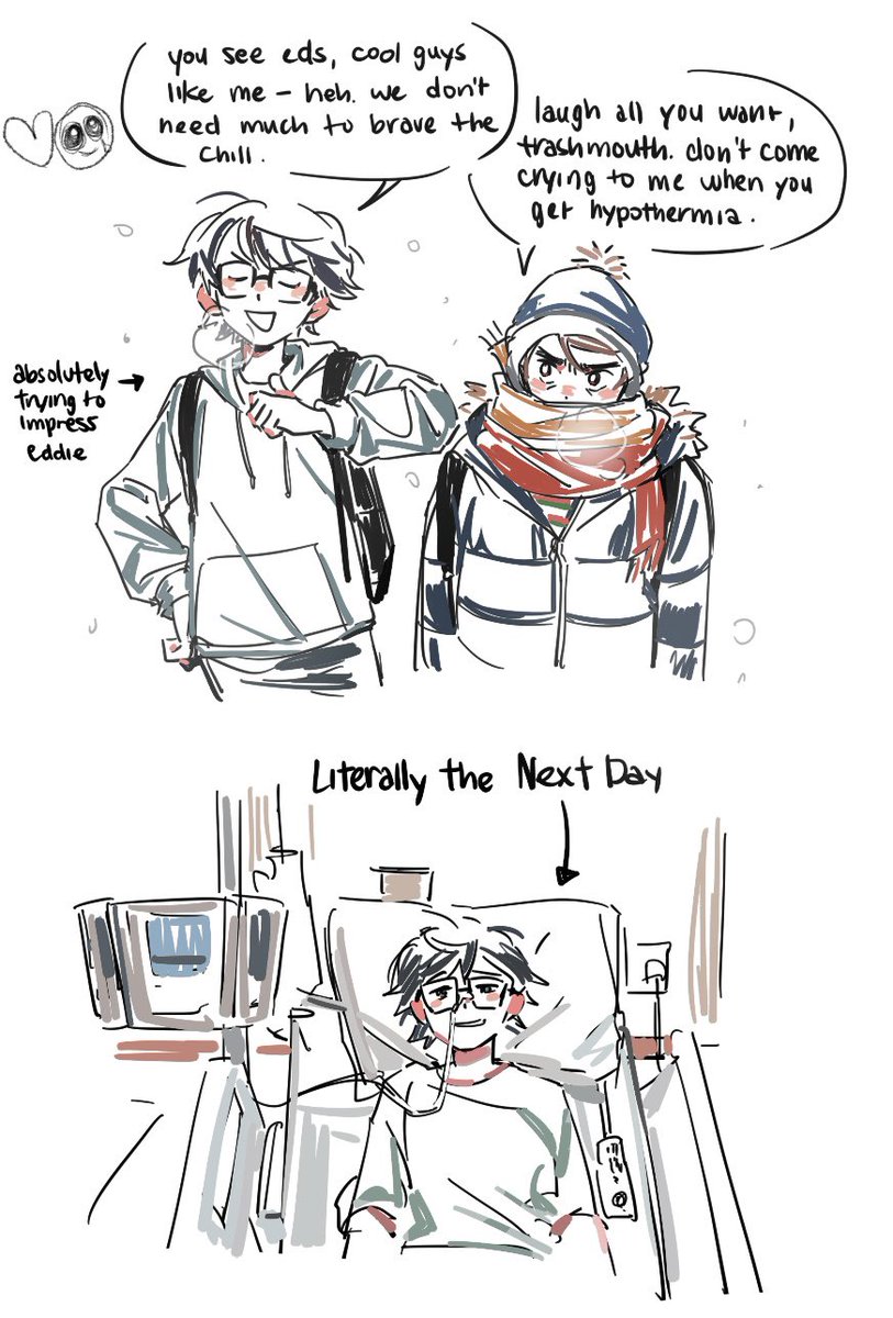 gomitwo's tweet image. stuff from a winter themed magma #reddie ok goodnight