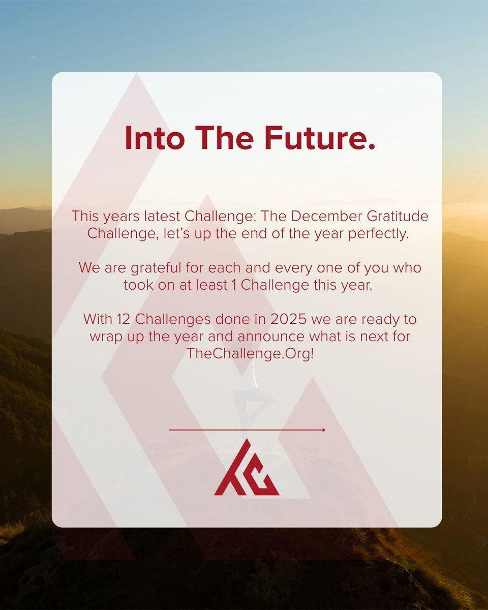 This years latest Challenge: The December Gratitude Challenge, let’s up the end of the year perfectly. We are grateful for each and every one of you who took on at least one Challenge this year. With 12 Challenges done in 2025 we are ready to wrap up the year and announce what is