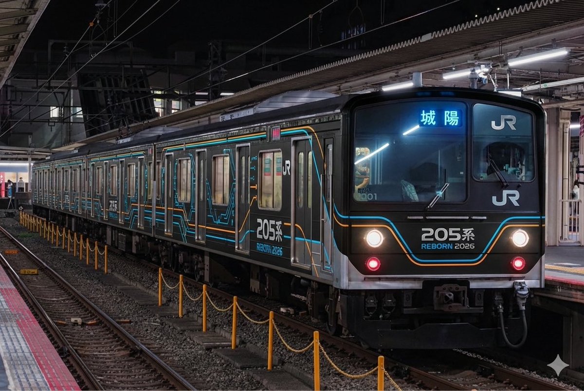 205系の京阪神緩行線の 🟧と🟦思い出しますね……。なかなかいいアイデア✨️