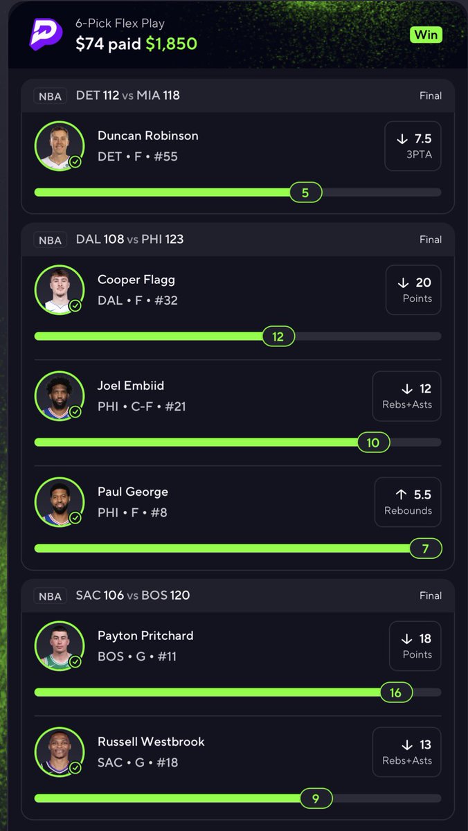 swincsh's tweet photo. Cash the 25x +EV props from @UpsideTools +EV Prop Optimizer. https://t.co/9UwnMZBUbB