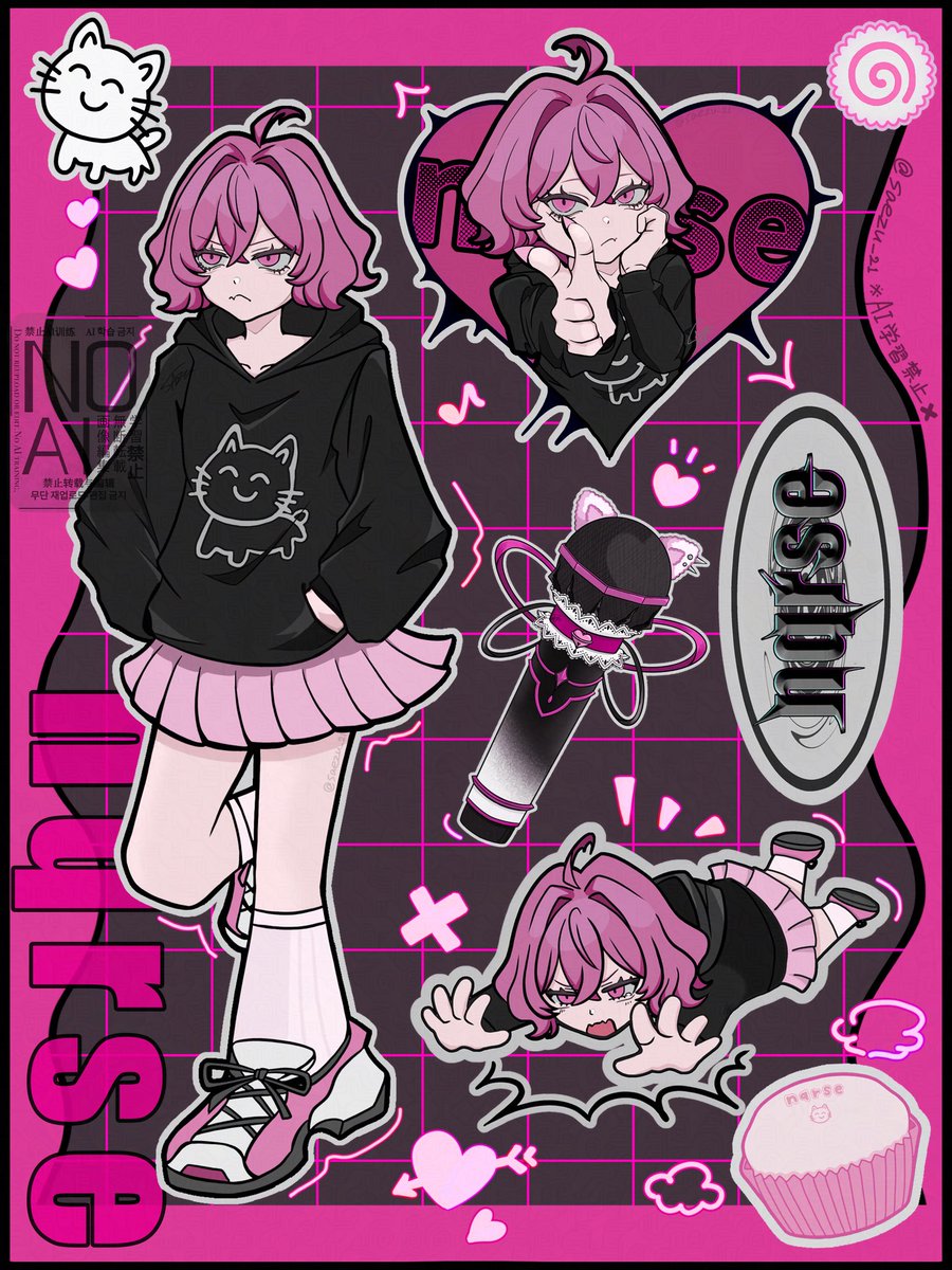 ステッカー風🍥🎤🩷 #なるせかいたよ