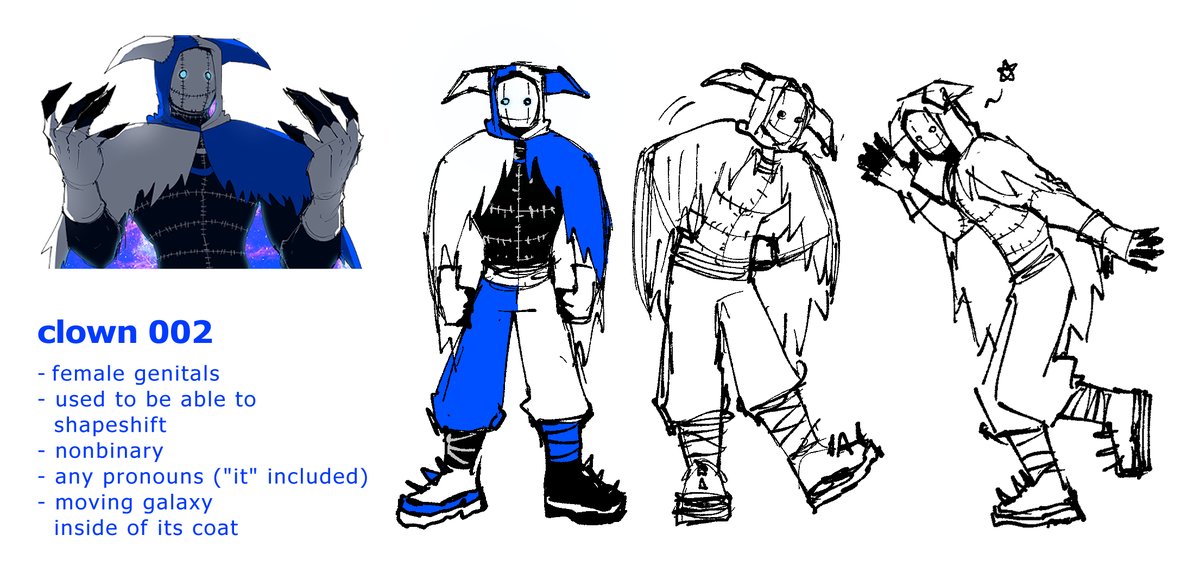 OFFICIAL CLOWN 002 DESIGN RELEASE!!!🤡🩵
#monsterxmediator #clown002