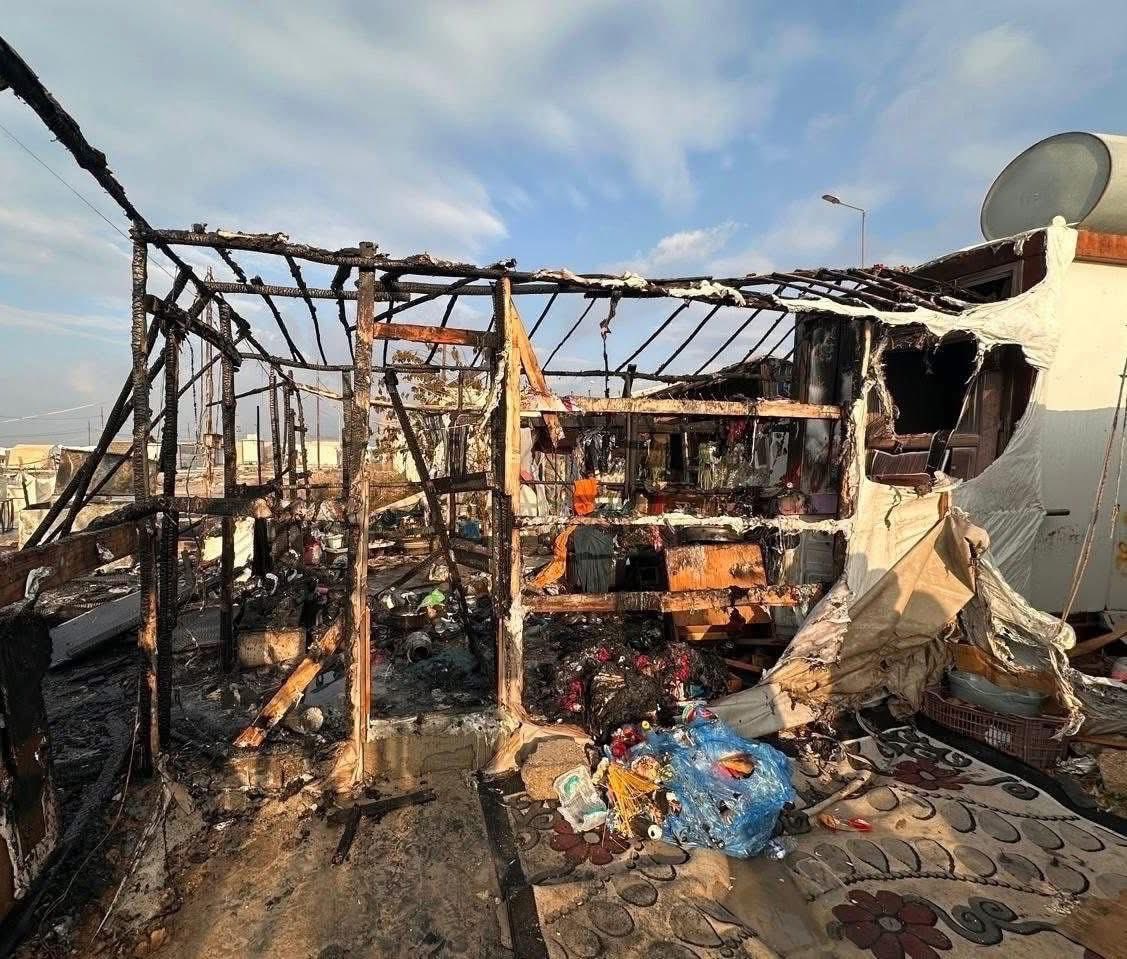 At the start of the NEW Year, a fire caused by an electrical fault destroyed three tents housing Ezidi internally displaced families at Sharia IDP Camp in the Duhok area. 

No casualties were reported, but the affected families lost all of their household belongings.

02/01/2026