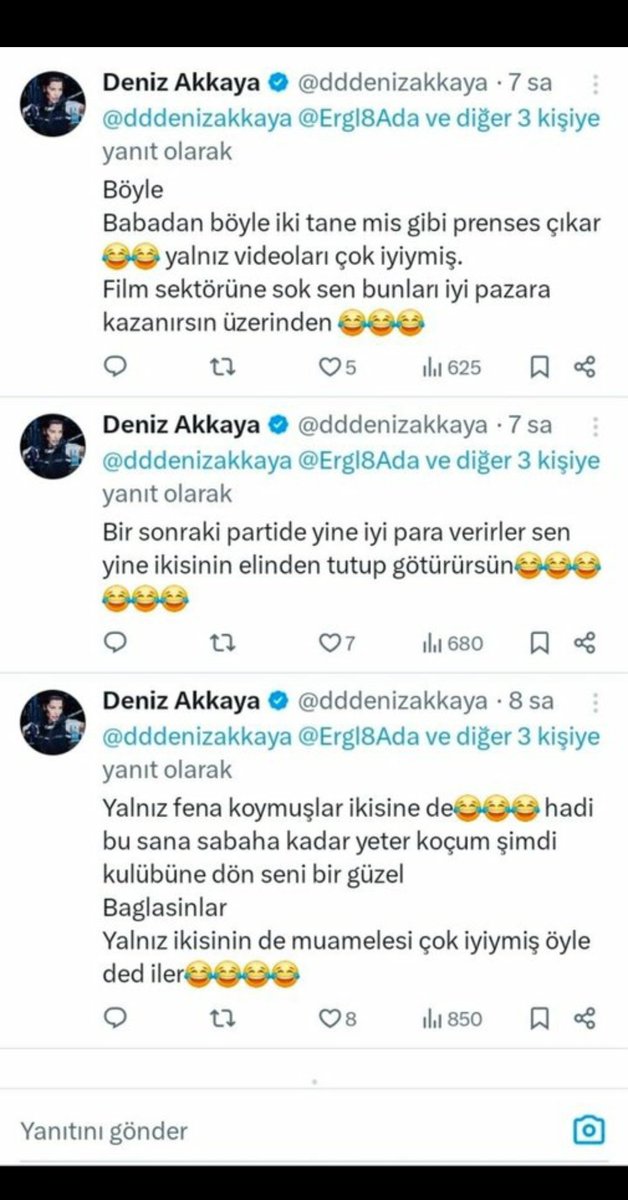 Deniz Akkaya'nın 8 ve 13 yaşındaki iki çocuk için sarfettiği bu iğrenç sözler hakkında  lütfen gerekeni yapın sayın Bakanım <a href="/AliYerlikaya/">Ali Yerlikaya</a> <a href="/SiberayEGM/">Siberay</a> <a href="/istanbul_EGM/">İstanbul Emniyet Müdürlüğü</a>