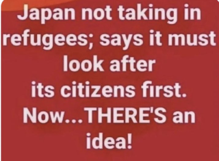 Should we be like Japan?
Yes or No?