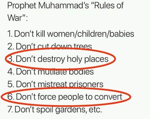 They are not Muslims.