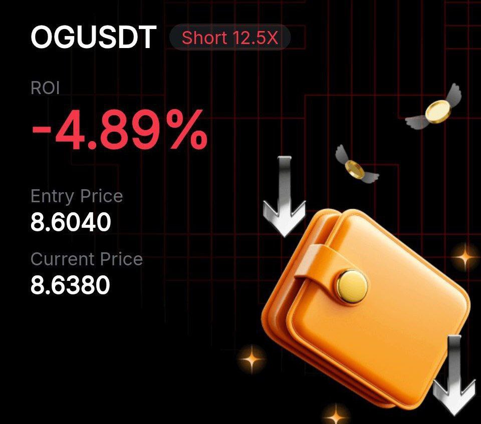 Forise_Global's tweet photo. OG / USDT 

SHORT SHORT SHORT 

IST ENTRY AT MARKET PRICE 

TP
7$
6.7

12X LEVERAGE https://t.co/yNmXjC72zI