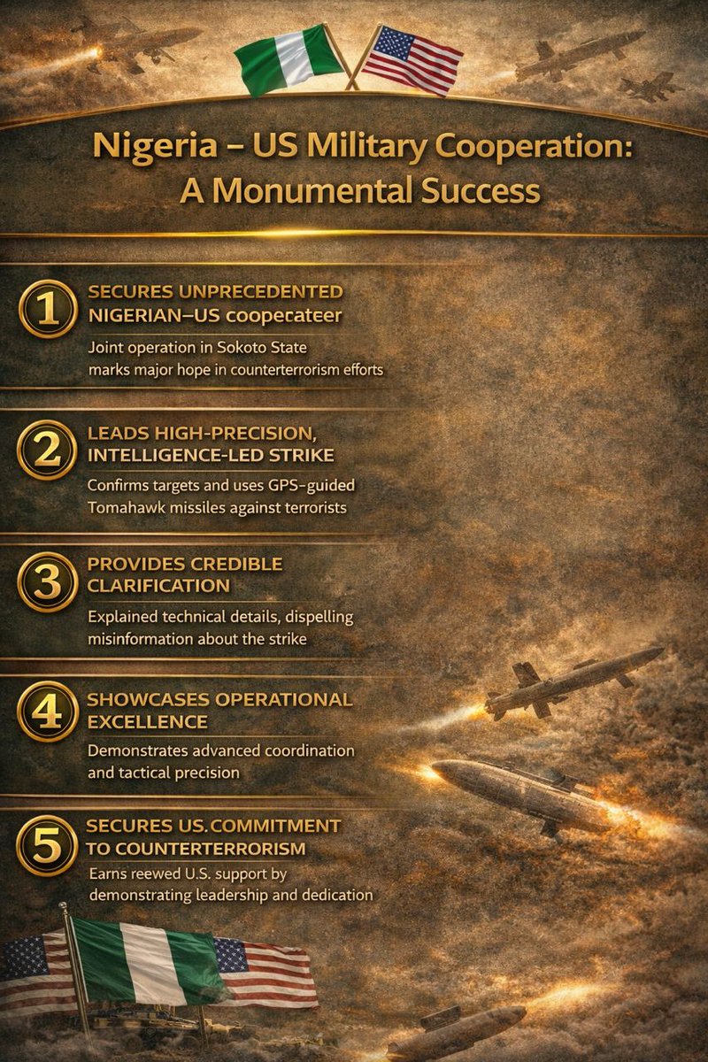 Onsogbu's tweet image. Nigeria – US Military Cooperation: An unprecedented Success
 
I must confess I have not seen this degree of commitment to defeat terrorism in Nigeria since the fight against the dissidents started in the country some years ago. The US – Nigeria strike against terrorists in…