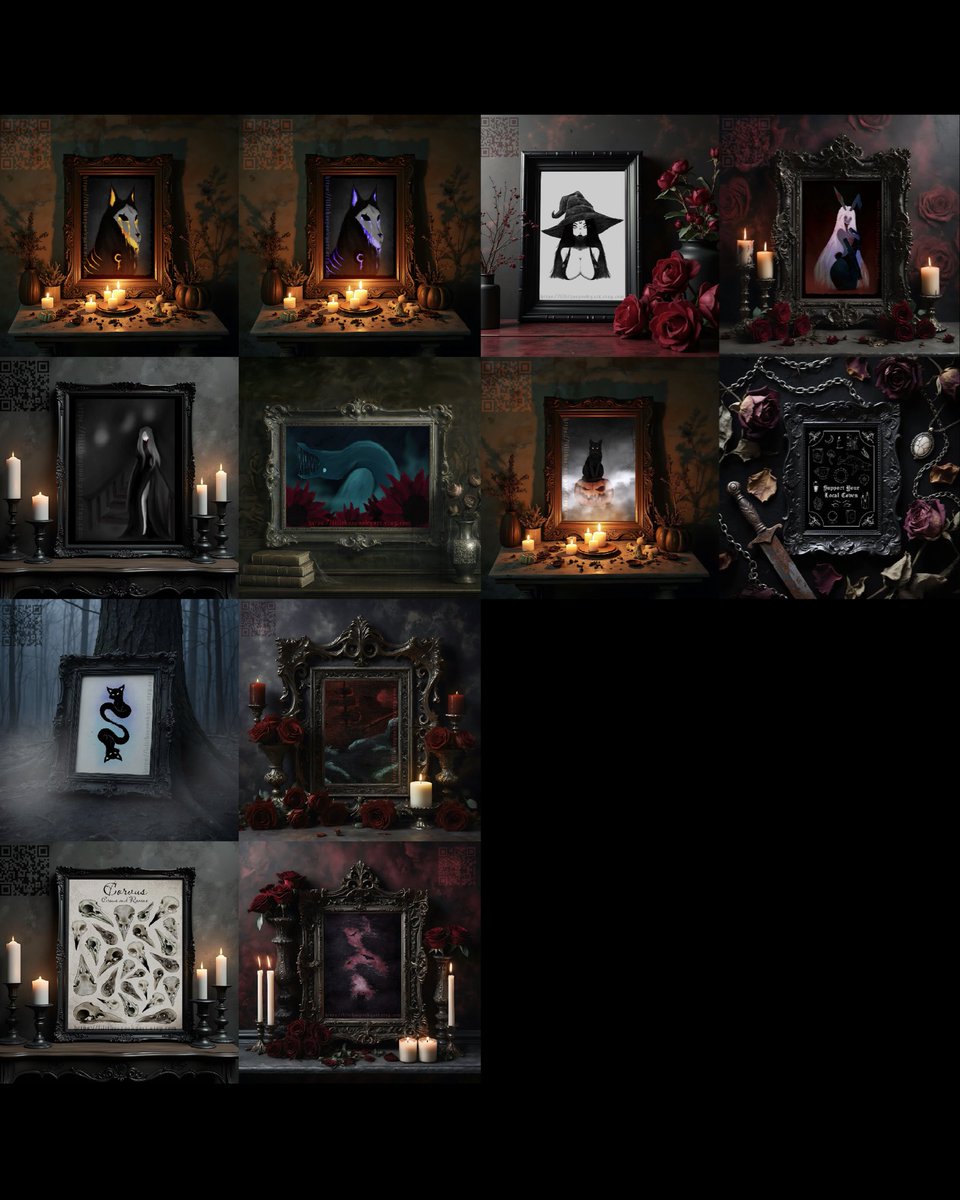 Lilithica_'s tweet photo. Shop Update 🖤 

‿̩͙⊱༒︎༻𓃠༺༒︎⊰‿̩͙

#gothstickers #gothicart #darkart #witchyart #spookycute https://t.co/hLv4Vnz1pS