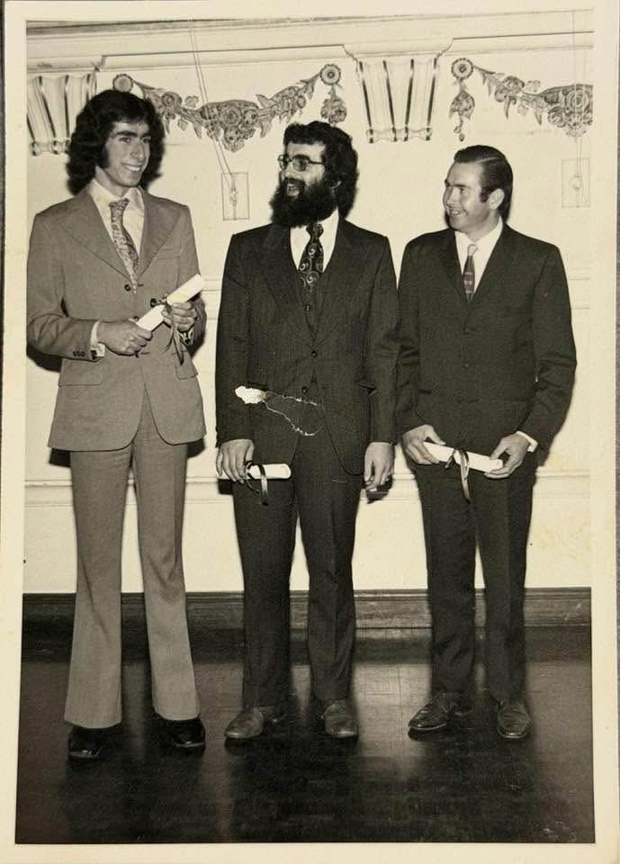 1974 Bible College Graduation with a couple of buddies…What did I look like Some dress sense hey!