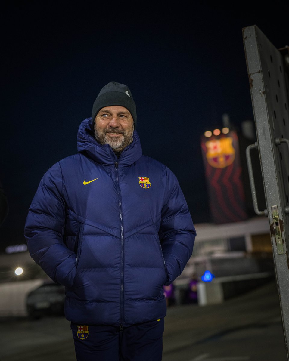FCBarcelona's tweet image. The boss is back at it.