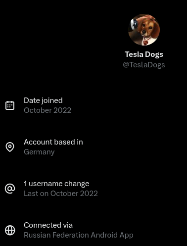 <a href="/TeslaDogs/">Tesla Dogs</a> The Russian Federation Android App. Who would have guessed..