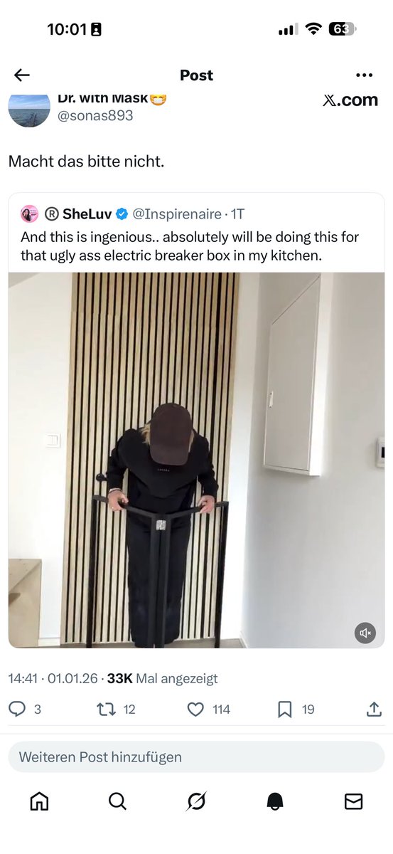 Ok, scheinbar tatsächlich eine Sache, die viele nicht kannten. 

Warum sollte ma das nicht tun?

1. es ist verboten. 
2. im Schadensfall muss der Kasten zugänglich und auffindbar für Dritte sein. Das ist er so nicht.

Stellt euch vor, es brennt oder es gibt Überschwemmung.