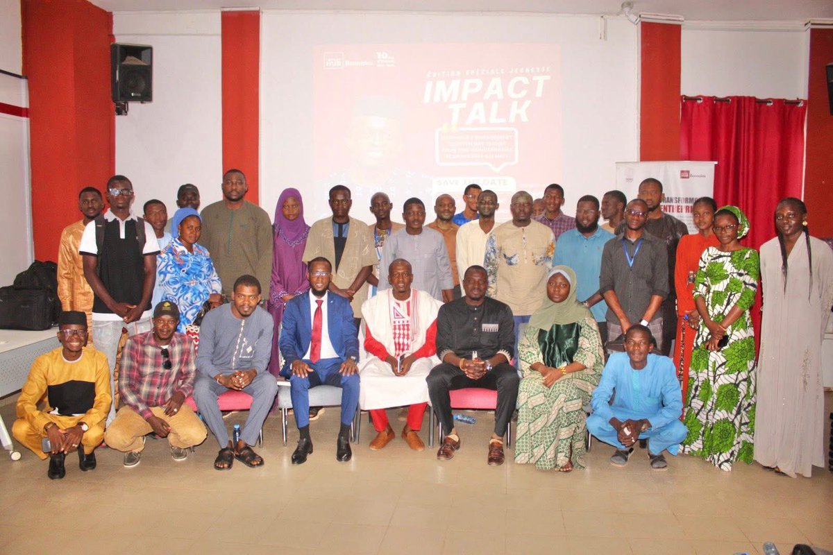 OPEN Mali a eu le plaisir de participer à la 3ᵉ édition des Impact Talks Spéciale Jeunesse, un événement riche en échanges, réflexions et engagements.  

Un moment fort qui renforce notre conviction : la jeunesse est un acteur clé du changement au Mali.  
<a href="/ImpactHubBKO/">Impact Hub Bamako</a>