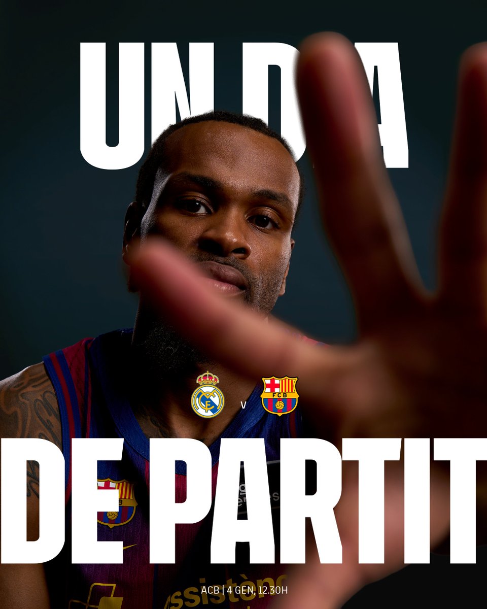 🏀 𝐆𝐀𝐌𝐄 𝐃𝐀𝐘!
🔥 <a href="/RMBaloncesto/">Real Madrid Basket</a> 
📆 12.30h
📍 Movistar Arena
🏆 Jornada 14
📺 DAZN i TV3
🔵🔴 #ForçaBarça