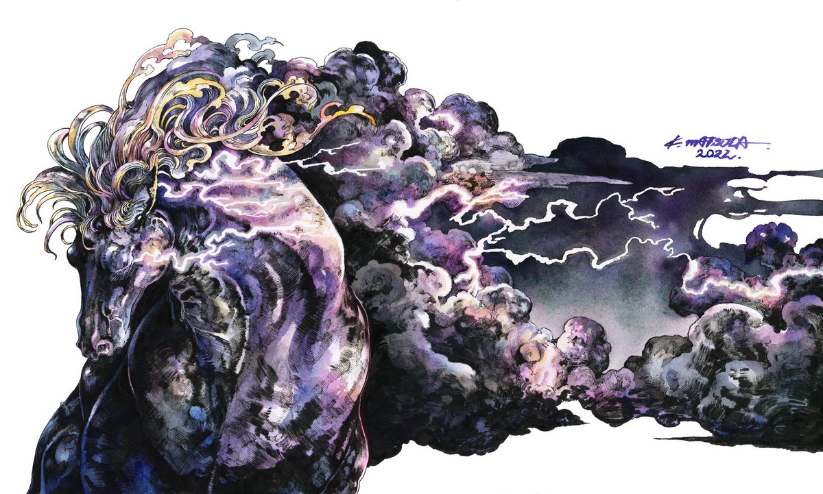 この作品から馬の作品が増えた気がする 今年はせっかくなのでもっと