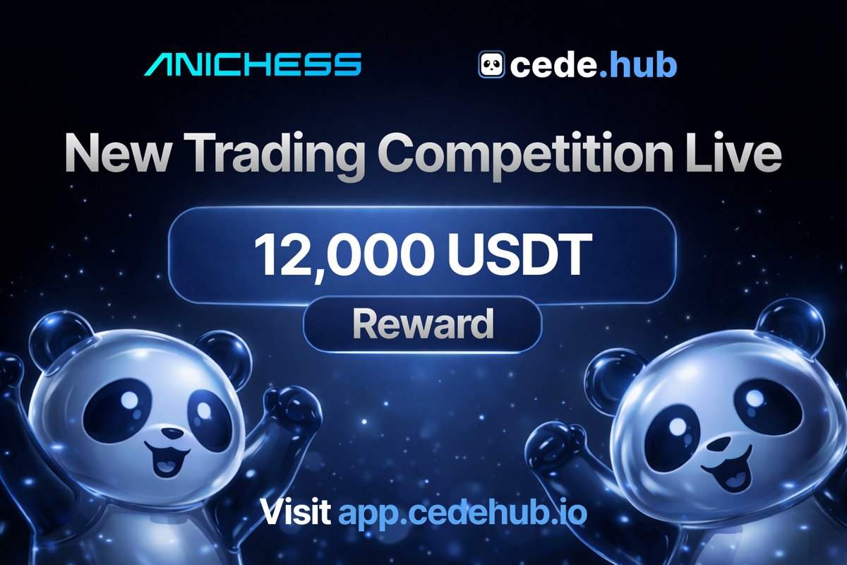 ⚪️ NEW TRADING CAMPAIGN IS LIVE!!

<a href="/AnichessGame/">Anichess</a> is launching a trading campaign on Cede Hub!

💸 $428 USDT paid out daily until January 29!
🏆 $12,000 USDT Total Prize Pool!

Trade $CHECK on <a href="/AerodromeFi/">Aerodrome</a> via Cede Hub to grab a share of the juicy prize pool!

Want to Participate?