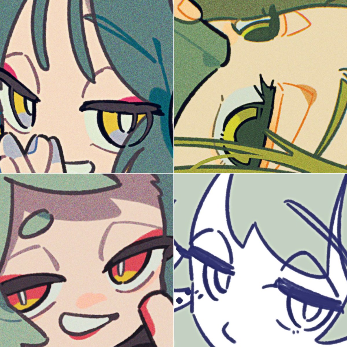 確認(*´▽`人)♪画像9枚まであります♡ イラスト #illustration #oc