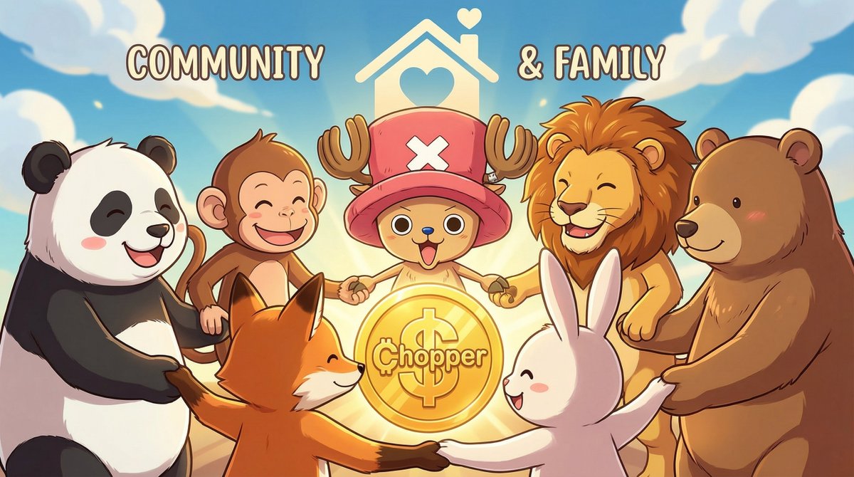 Where community feels like home 🏠
🦌 $CHOPPER
Everyone belongs here 💛

#CHOPPER #ChopperToken #Solana #PumpFun #DexScreener #CryptoMeme