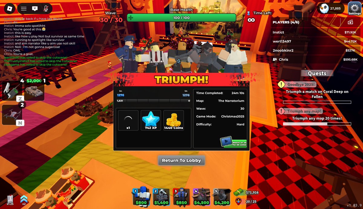 Uncle_Instict's tweet image. After 30+ Round Event, finally got Crates (+ Helping 2 people)

Didnt Expect Sols rng Aura has better Chances using Heavenlly Potion II than 10% Chance getting Crates on Hard Mode Event TDS

Absolute Dogshit