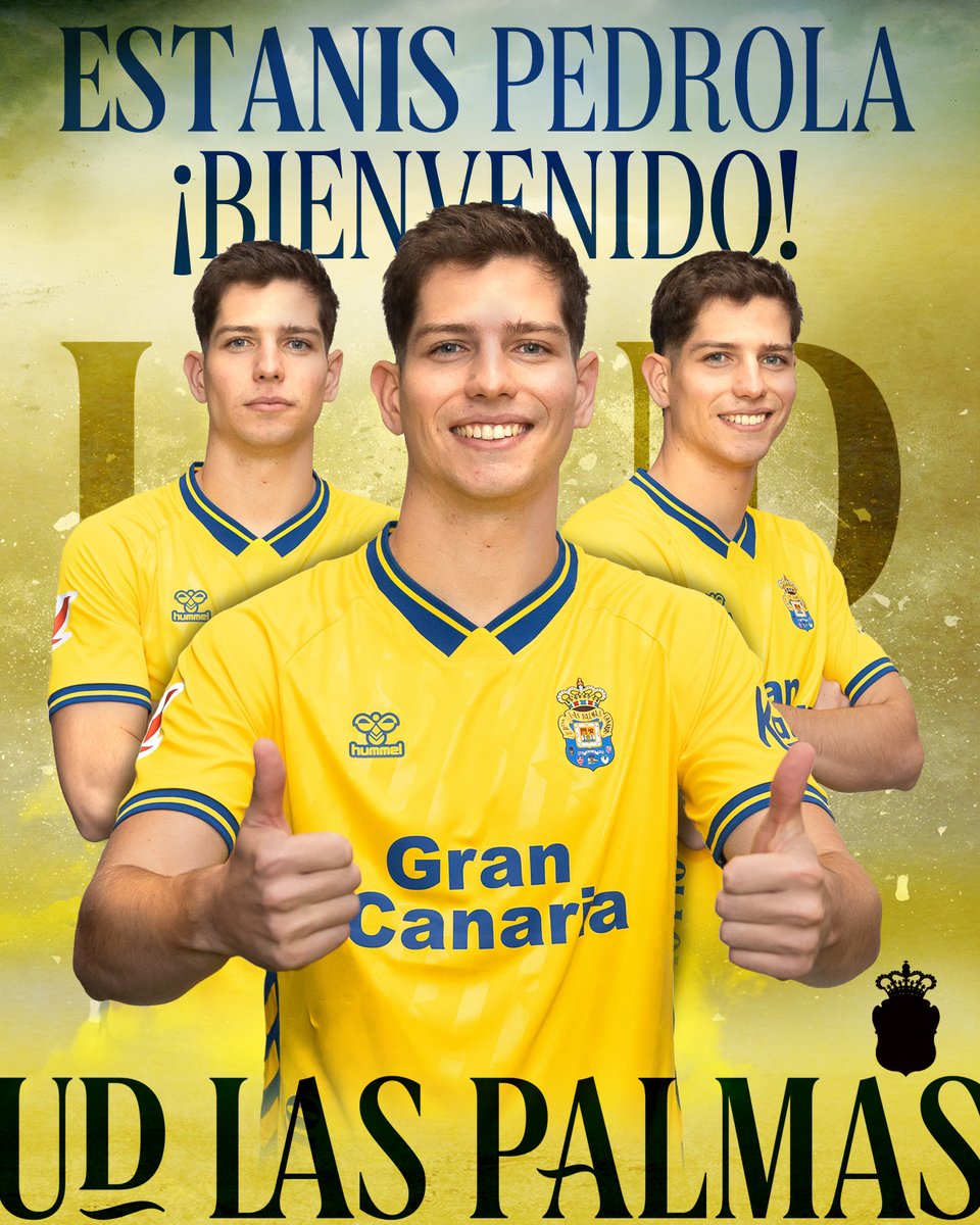 UDLP_Oficial's tweet photo. Estanis Pedrola, nuevo jugador de la UD Las Palmas. 

🔸 https://t.co/PVLP0Di2jo 

@PedrolaEstanis 💛💙
#LaUniónHaceLasPalmas #SeremosMásUnión https://t.co/1vaDv8gWG5