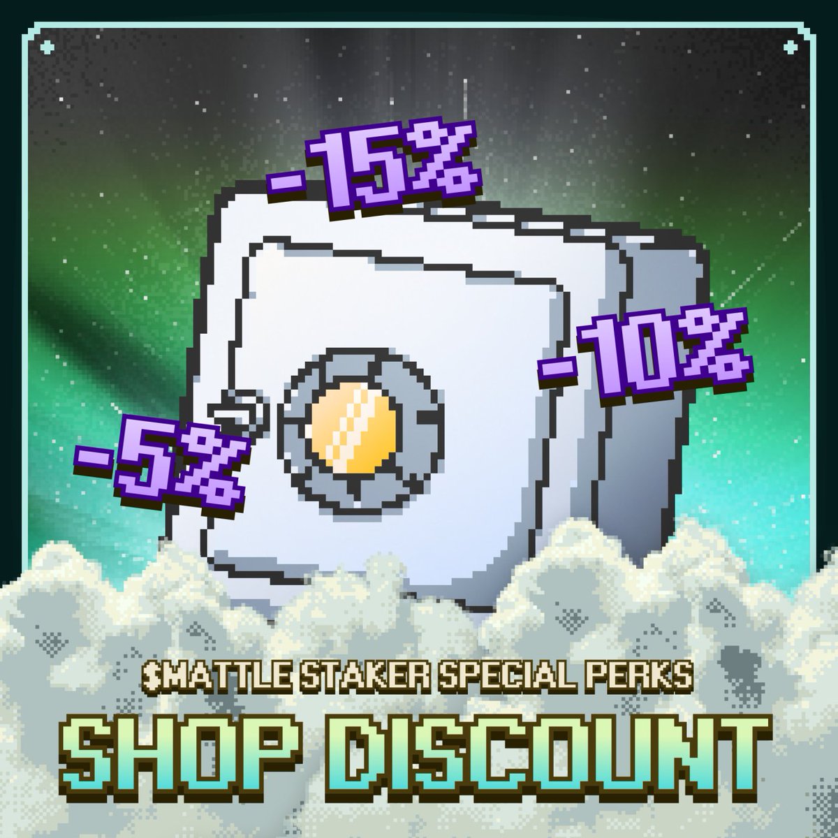 🛒 Shop discounts for MATTLE stakers!

Enjoy up to 15% off in the MATTLE Shop - discounts are applied directly to item prices.

Stake more, save more 💎

Details 👇