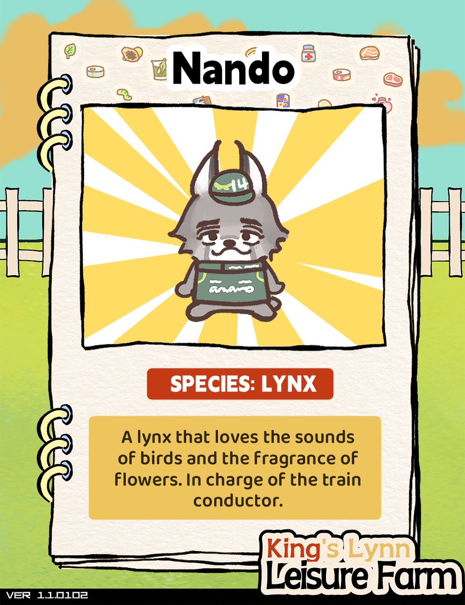 SenseiMuch38988's tweet image. King's Lynn Leisure Farm Ver 1.1.0102 Update~~
Let's welcome our new guests to the farm~~!

- The experienced lynx Nando, the otter Lance from the northern cold lands, and a mysterious guest...?!
- New Tool [Megaphone - Missing] is added. Use it to speak to the person you miss…