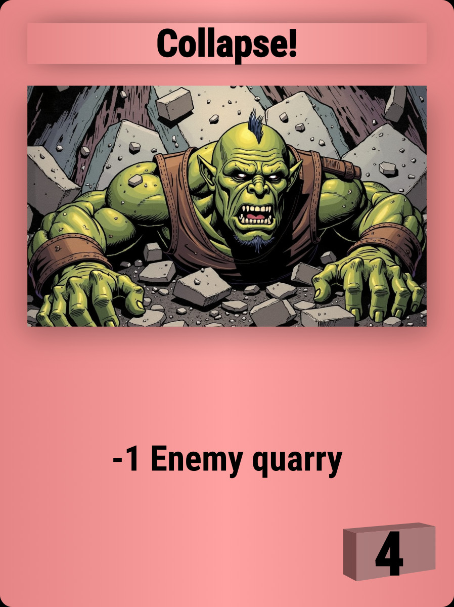 Arcomage: Collapse!

A redesign of the "Collapse!" card for the Arcomage browser card game.

t.me/interplanety/1…

#arcomage #browser #card #game