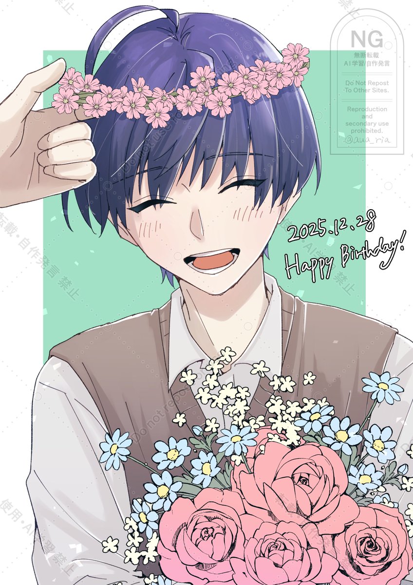 大大大遅刻だけど、紬誕生日おめでとう！！！
あなたの芝居が大好きです
 #月岡紬誕生祭2025