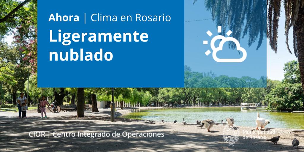 Buen día! Cielo ligeramente nublado, temperatura 22°C, humedad 68%, viento del sector Este a 6 km/h, visibilidad 15 km.
Temperatura máxima prevista para el día de hoy 32°C.