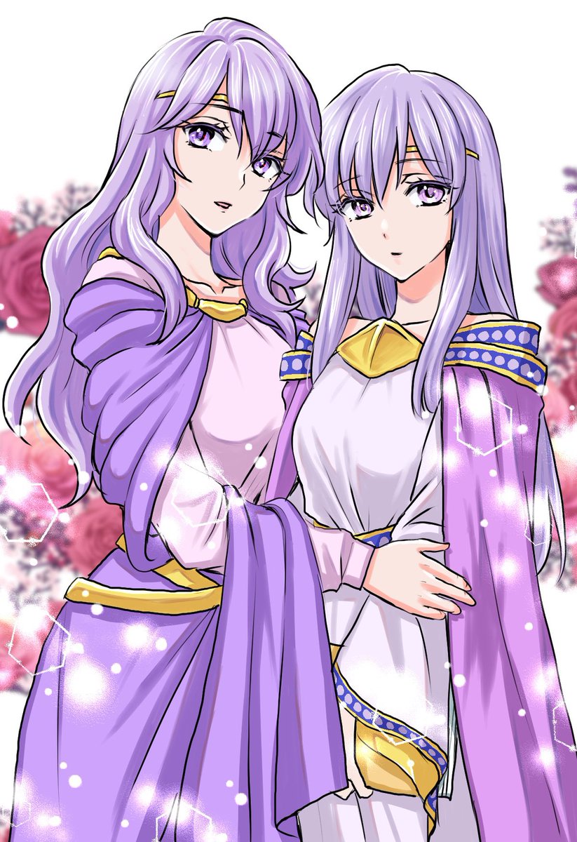 やっぱりあまり描いたことの無い聖戦のヒロイン(?)のディアドラとユリア。
ユリアのストレート髪の遺伝はどこからなのか未だに謎…隔世遺伝? #FE 