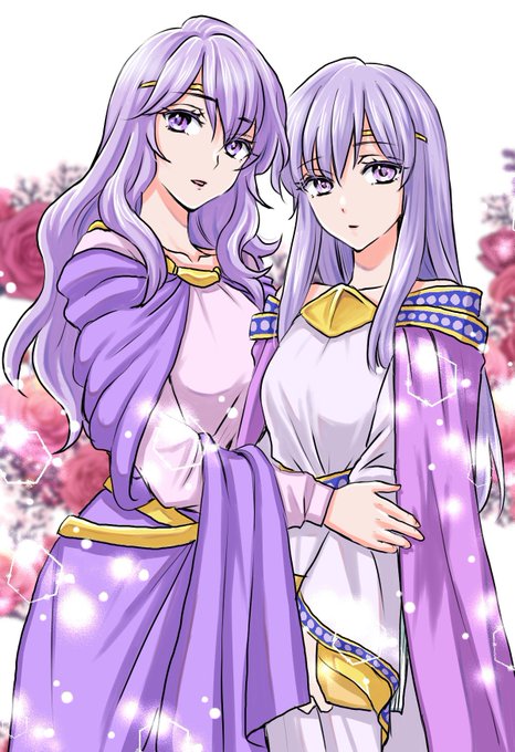 やっぱりあまり描いたことの無い聖戦のヒロイン(?)のディアドラとユリア。
ユリアのストレート髪の遺伝はどこからなのか未だに謎…隔世遺伝? #FE 