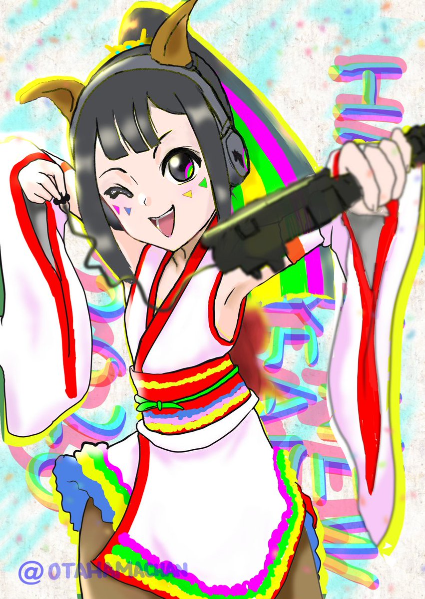 『あけおめ～今年もい～っぱい
ベイぶっつけ合お！ですぅ』

年明け1発目は、七色マルチちゃんです。
今年もよろしくお願いします。
#BEYBLADEX