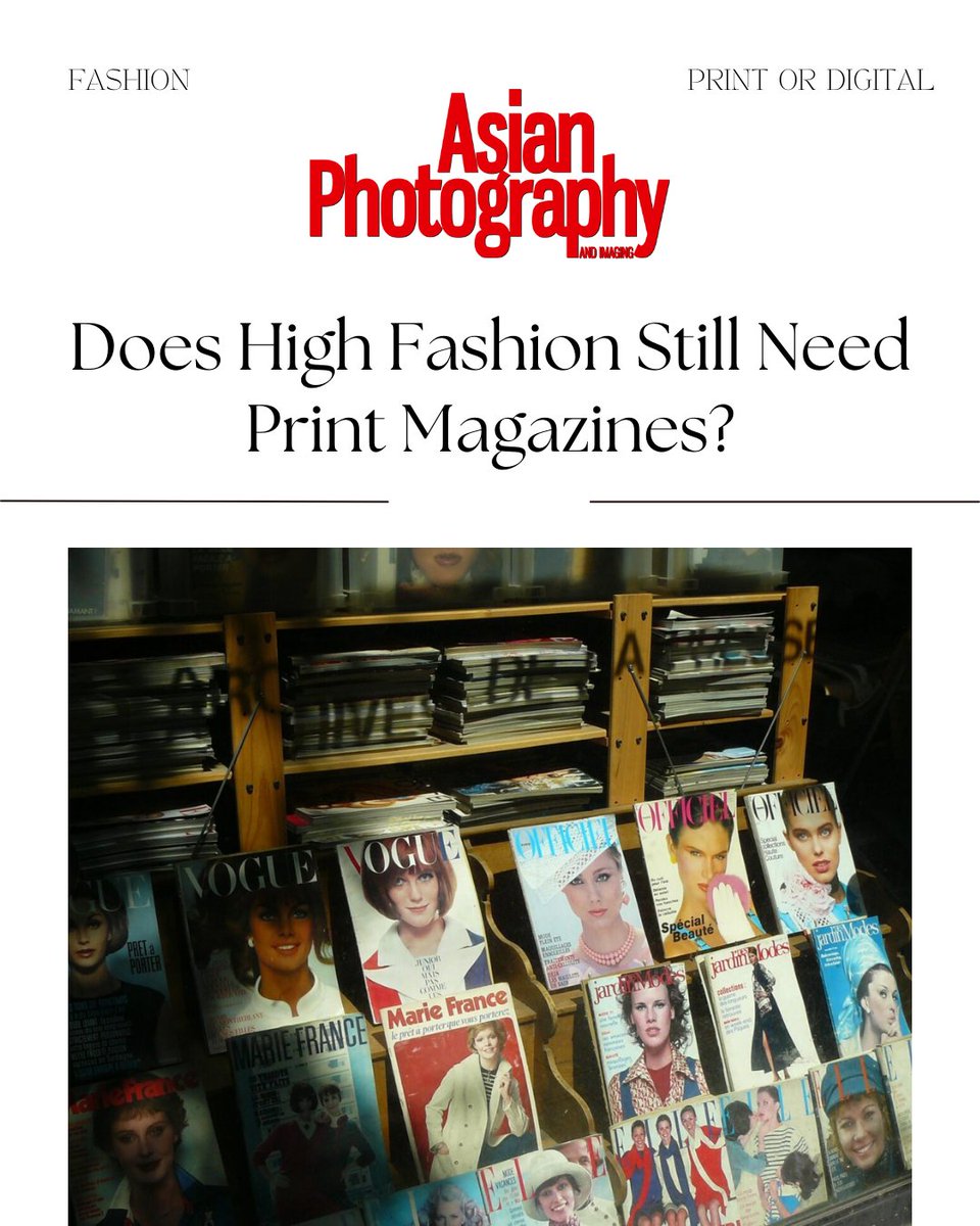 AsianPhotoIndia's tweet image. In a world of endless scrolling, print invites us to slow down. Explore our perspective on fashion, photography, and print. Here - tinyurl.com/ydj4ja26
.
.
#AsianPhotography #Fashion #PrintMagazine