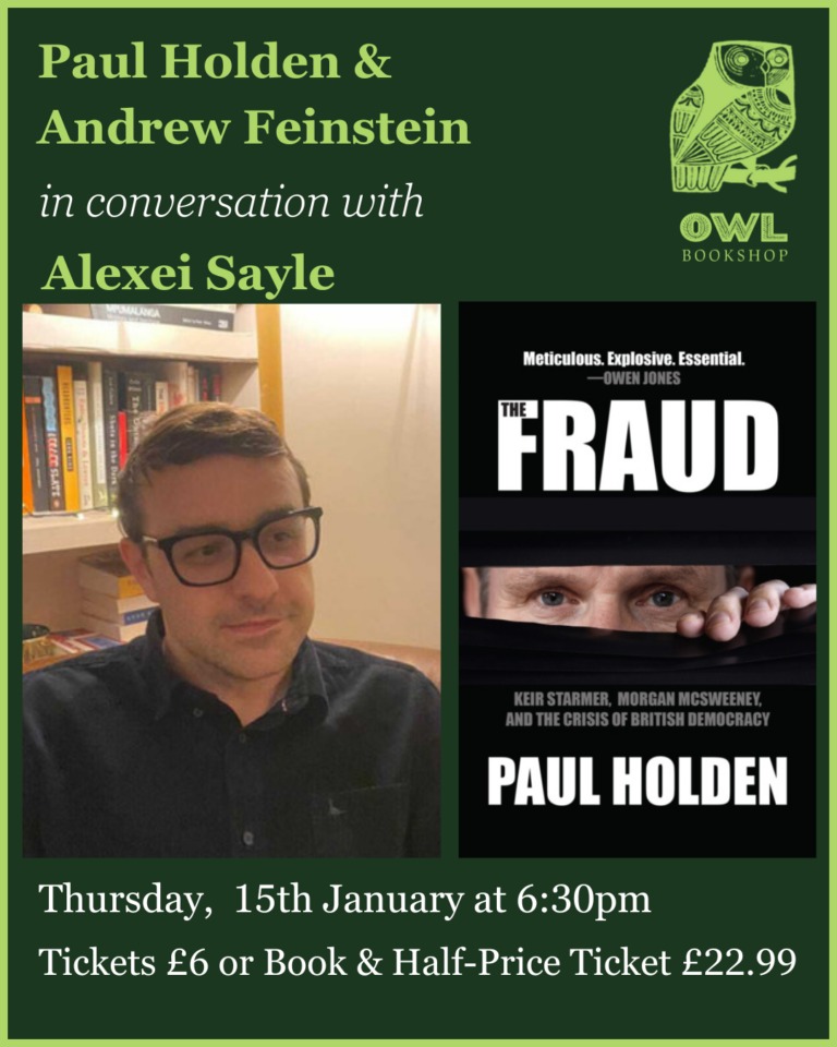 StarmertheFraud's tweet image. LONDON EVENT- The Fraud: Keir Starmer, Morgan McSweeney, and the Crisis of British Democracy -  discover the investigation that exposed how Starmer allies destroyed the Labour left and took power.
Join author Paul Holden, former independent candidate Andrew Feinstein and comedy…