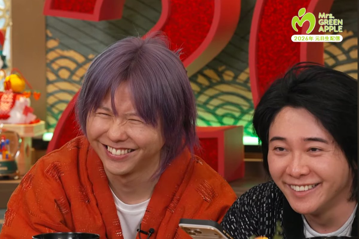 ninapple777's tweet photo. 珍しいりょうちゃんのくちゃとしたお顔
 #ミセス元日生配信 https://t.co/6UKXc0nD1M